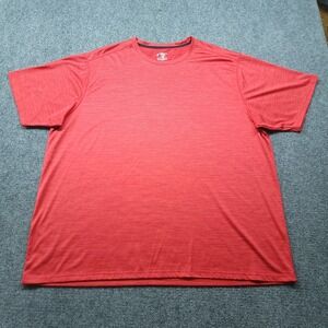 Liberty Pro Mens 3XL Red Heathered Performance Short Sleeve T-Shirt Crew Neck